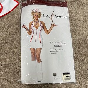 Leg Avenue Red and White Nurse Costume